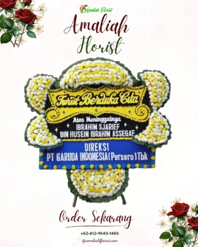 Papan Bunga Duka di Buanajaya